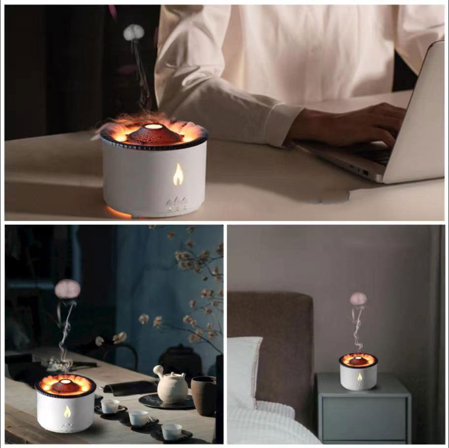 Volcanic Flame Luftfukter Nattlampe | Luvikno
