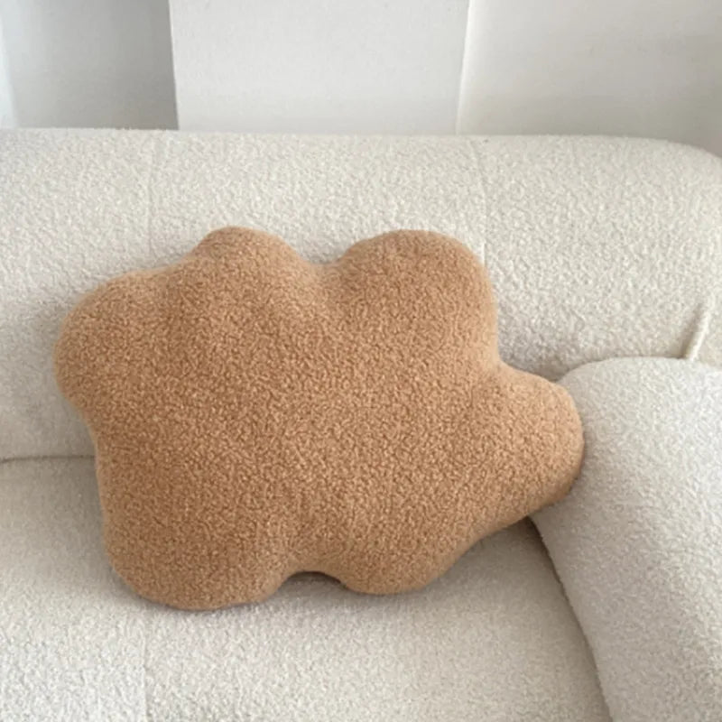 Nordic Bouclé Abstrakt Putefor – Minimalistisk Plysjpute | Luvikno