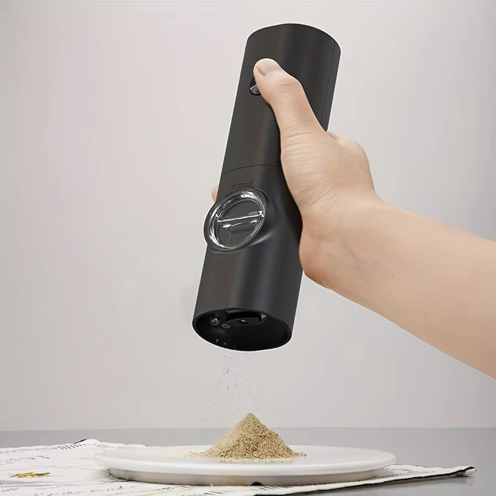 Luvikno | Elektrisk pepper- og saltkvernsett med justerbar grovhet og LED-lys