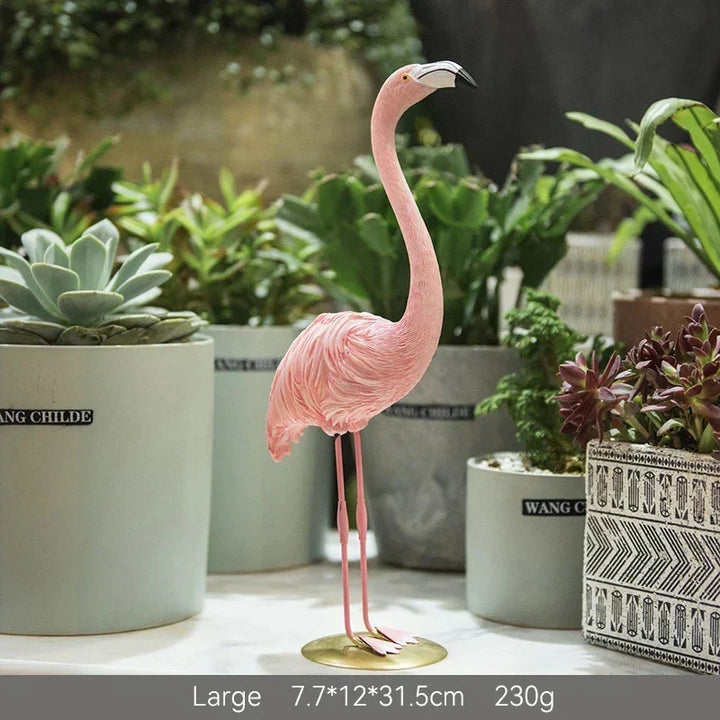Flamora dekorativ flamingo figur – Eleganse og unik karakter for hjemmet Luvikno