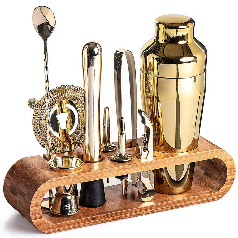 Stirré Elite Cocktail Set – Luksuriøs Metallisk Bar Kit Nødvendigheter | Luvikno