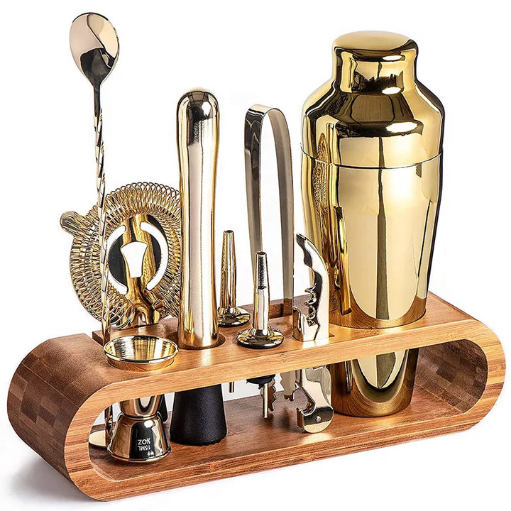 Stirré Elite Cocktail Set – Luksuriøs Metallisk Bar Kit Nødvendigheter | Luvikno