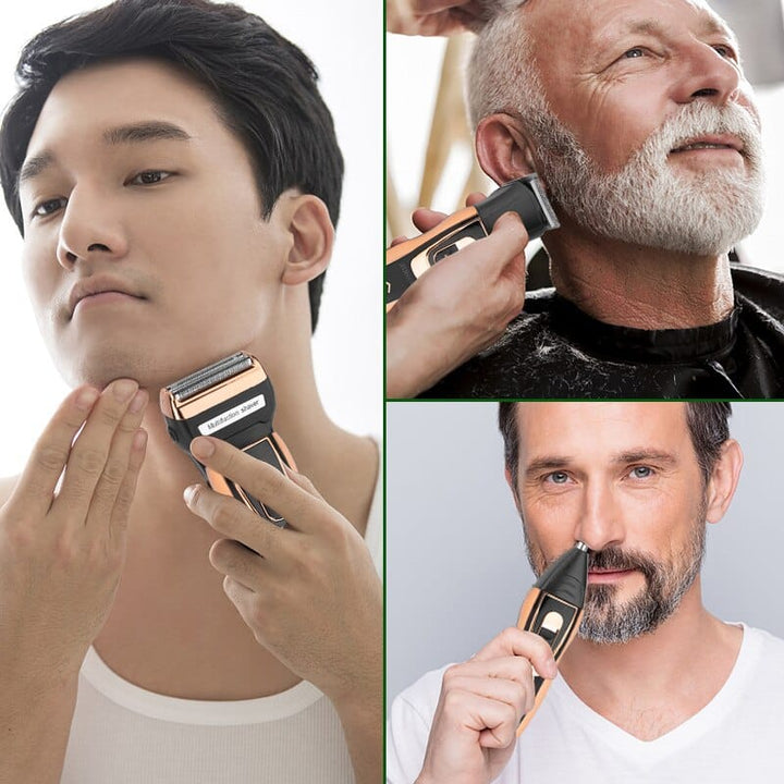 ProCare 3-i-1 Trimmer – Trådløs Skjeggtrimmer, Nesehårtrimmer og Barbermaskin | Luvikno