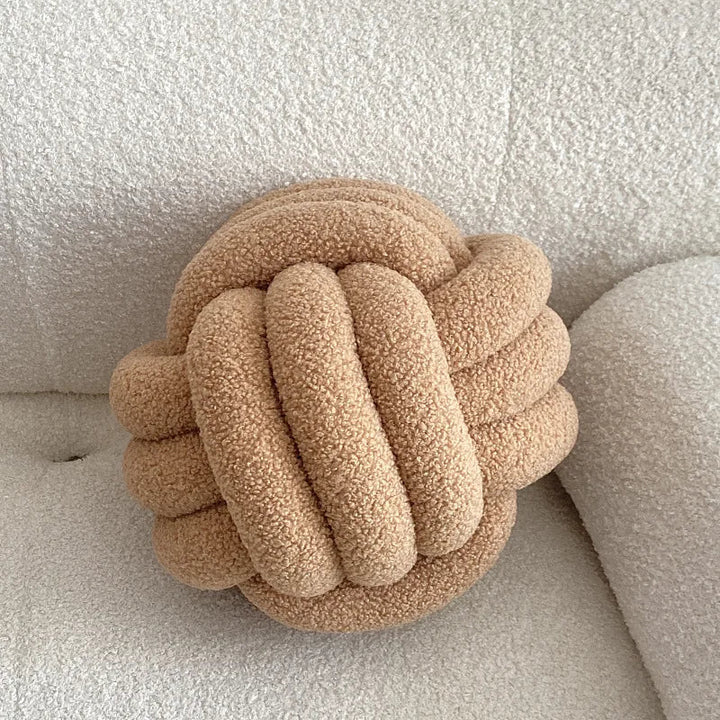 Nordic Bouclé Abstrakt Putefor – Minimalistisk Plysjpute | Luvikno