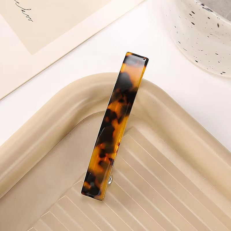 Vintage-Inspirert Leopardmønster Acetat Hårklemmer Luvikno
