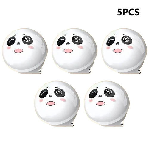 Søt panda stemmestyrt LED-nattlampe | Luvikno
