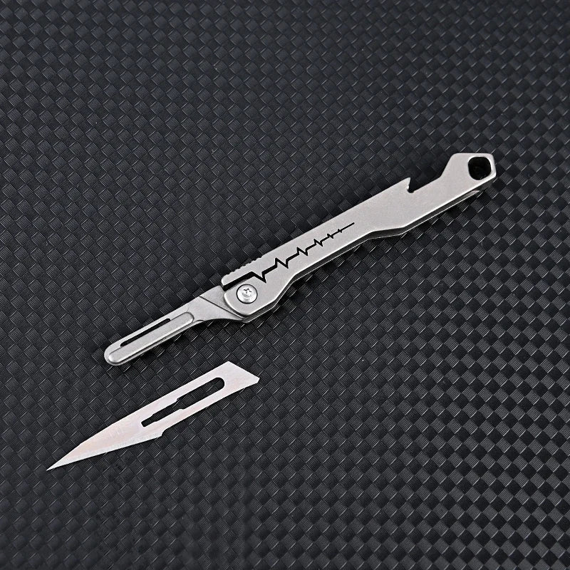 Titanium All-Purpose Foldable Sharp Cutter Knife | Luvikno