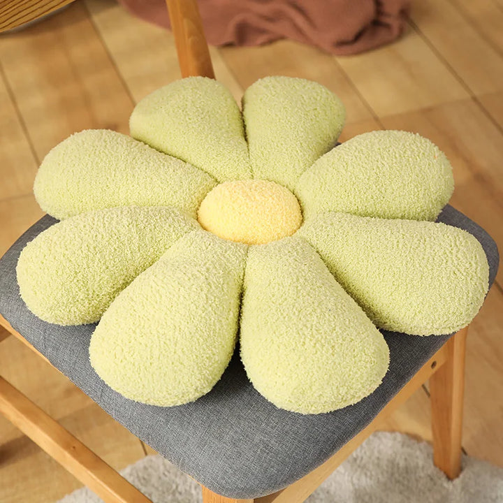 Boucle Plush Flower Cushion | Luvikno