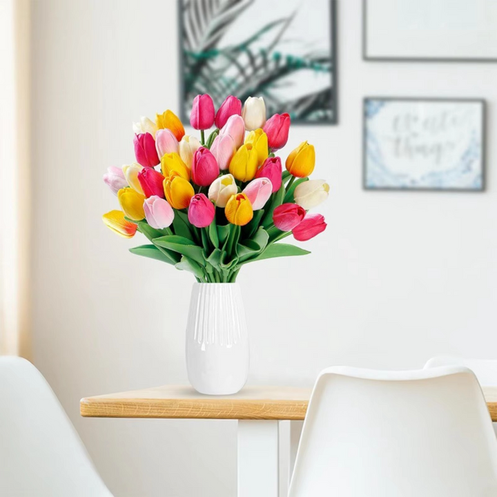Livlig Vår Silke Blomsteroppsett - 10 Dels Sett Luvikno