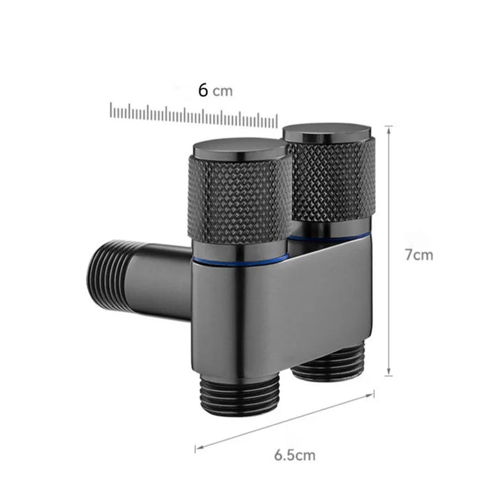 Dual Flow Pro – 2-i-1 Vegghane for toalett og vaskemaskin Luvikno