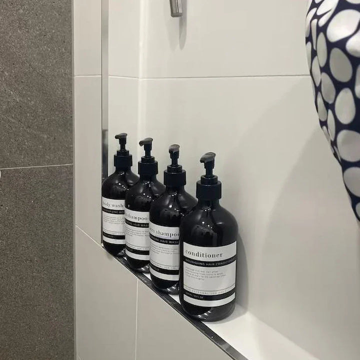 AmberLux 3-delt påfyllbar dispenser sett Luvikno