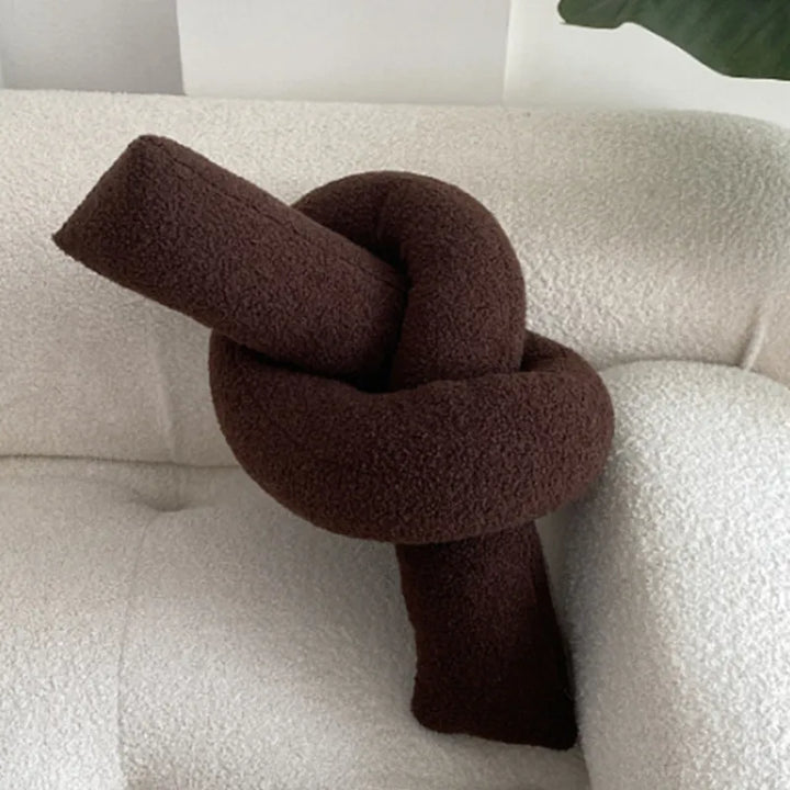 Nordic Bouclé Abstrakt Putefor – Minimalistisk Plysjpute | Luvikno