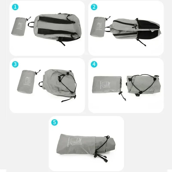 Luvikno | Utendørs Ryggsekk PackLite 20 L | Ultralett & Vanntett | Sammenleggbar for Reise & Fotturer