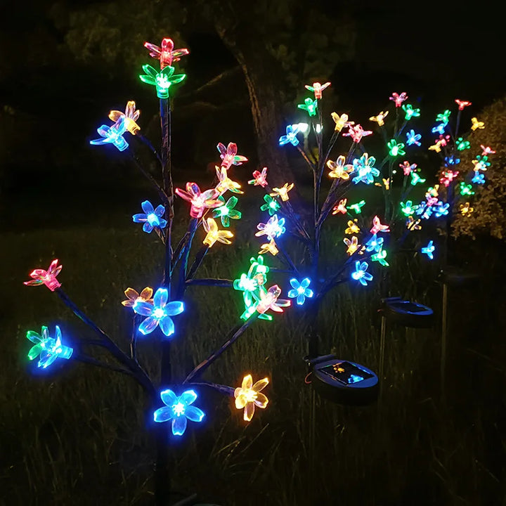 Sakura Tree Solar Flower Pathway Utendørs Lys | Luvikno