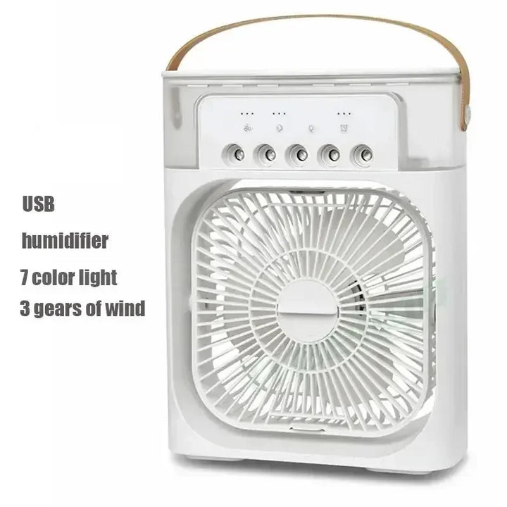 3 I 1 Vifte AIr Conditioner Husholdning Liten Luftkjøler LED Natt Lys Bærbar Luftfukter Luftjusteringsvifte Kontor Hjem Vifte Ny | Luvikno