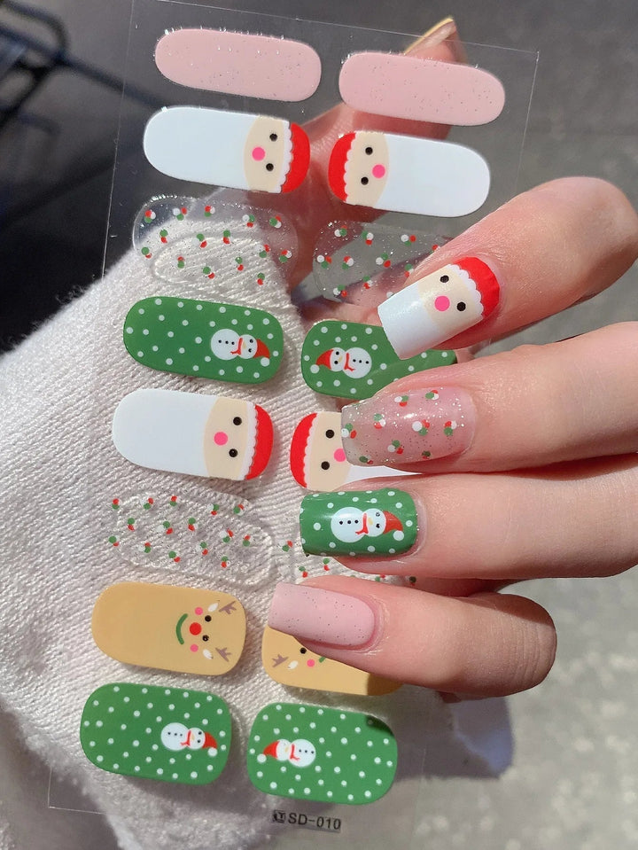 GlitzNail – Festive Christmas Nails Rask, Komplett Uten Salong Luvikno