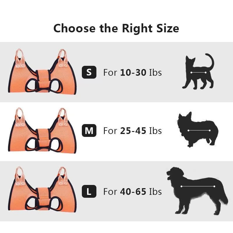 Pet Grooming Hammock - Safe and stress-free nail trimming Luvikno