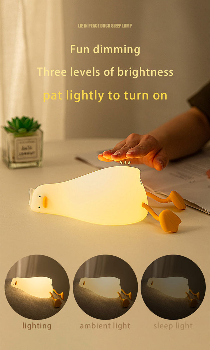 Lazy Flat Duck Atmosfære Nattlampe | Luvikno