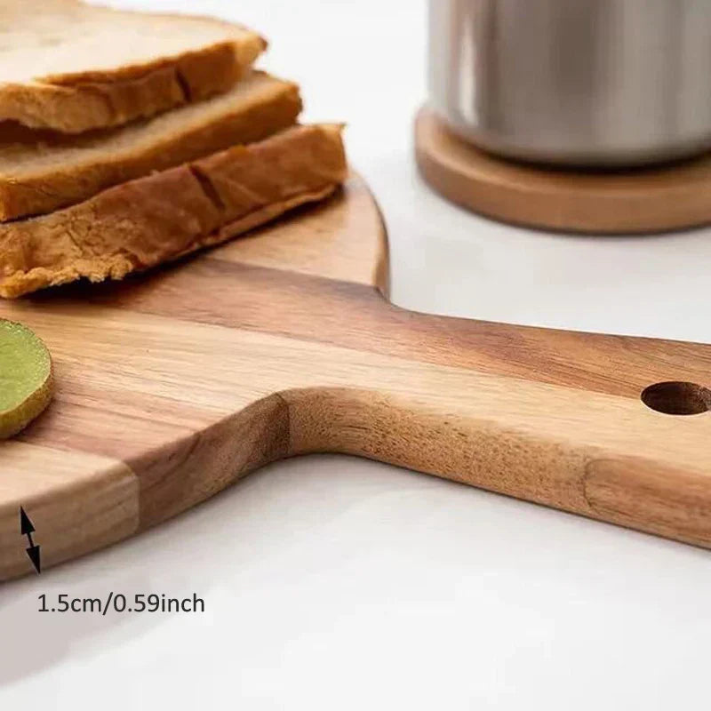 WoodStyle Acacia – Tre Pizza- og Serveringsbrett Luvikno