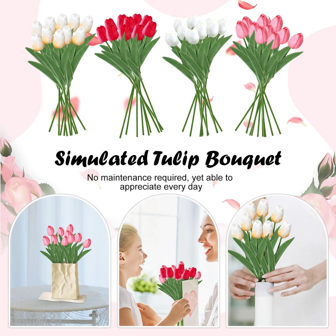 Livlig Vår Silke Blomsteroppsett - 10 Dels Sett Luvikno