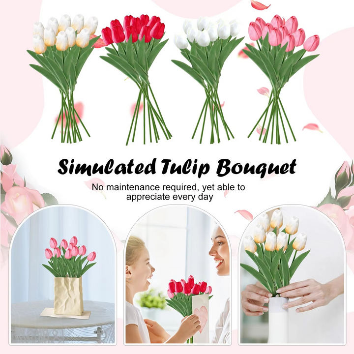 Livlig Vår Silke Blomsteroppsett - 10 Dels Sett Luvikno