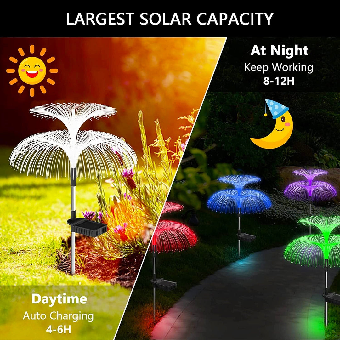 Solar-Drevne Flytende Maneter Hage Lys | Luvikno