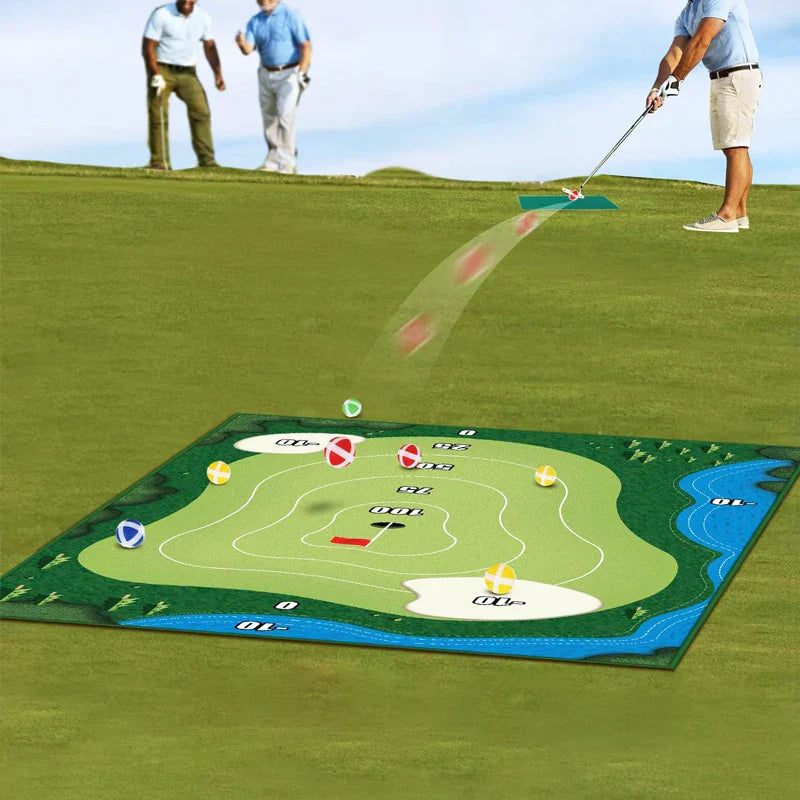 SwingZone - Kompakt Innendørs Golf Sett for Hjemme Moro Luvikno