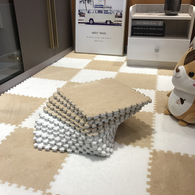 DIY Vinter Plush Puslespill Matte | Luvikno