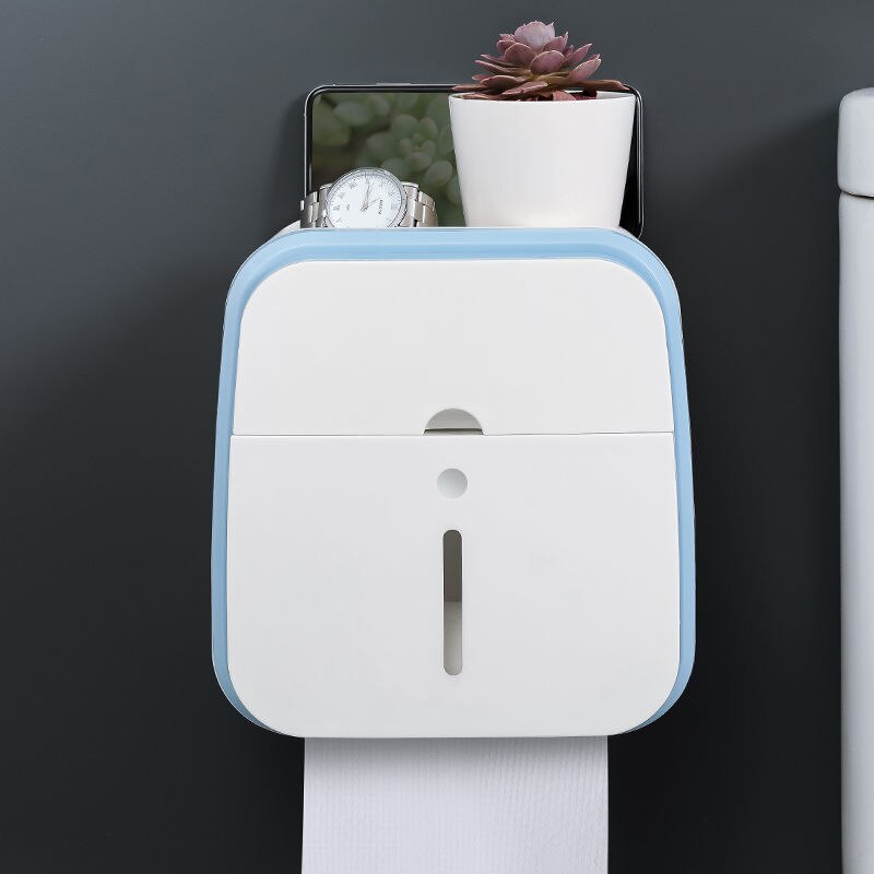 Vegghengt baderomsorganisator Tissue Box Holder | Luvikno