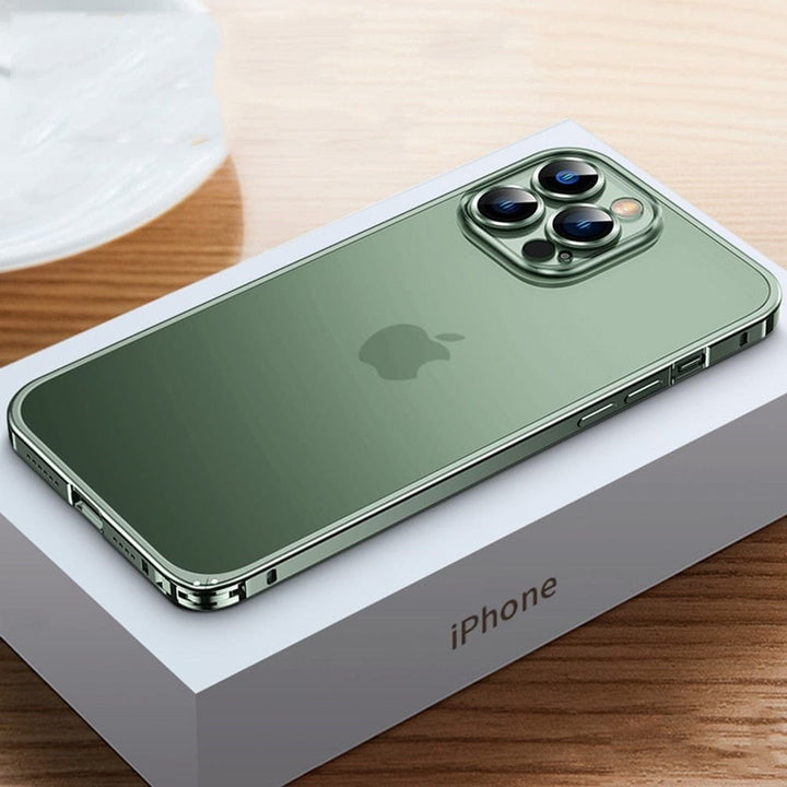 iPhone Aluminiumdeksel | CNC-freset metallramme for beskyttelse | Flere farger Luvikno