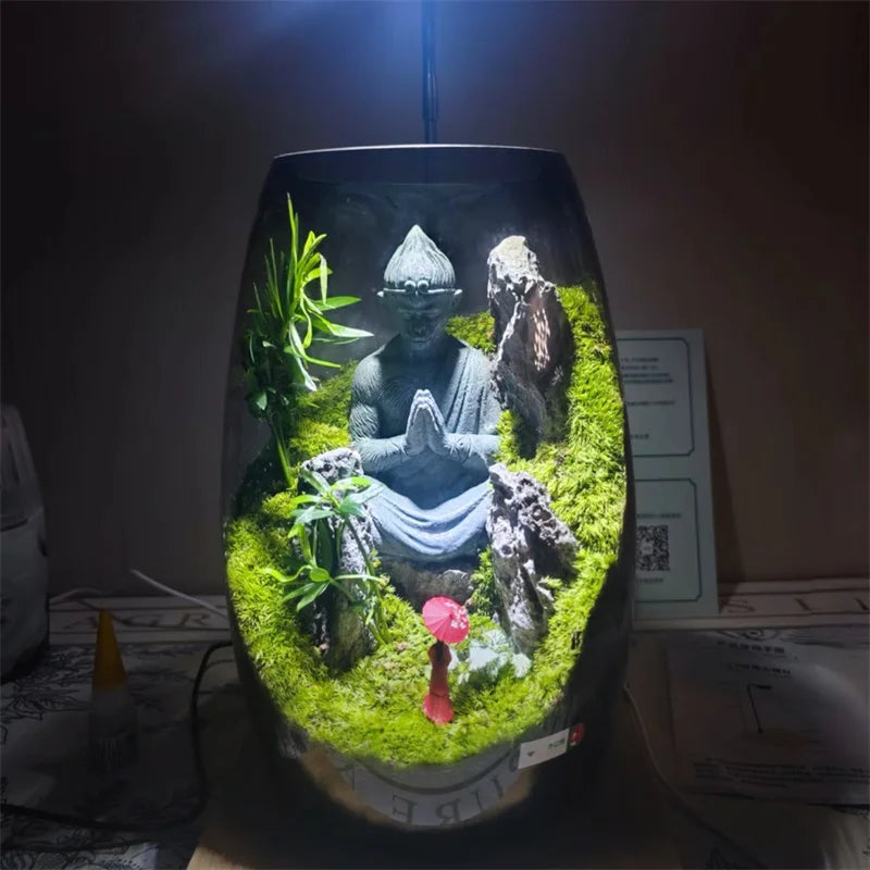 Moderne Mikro Scene Landskap Glass Vase | Luvikno