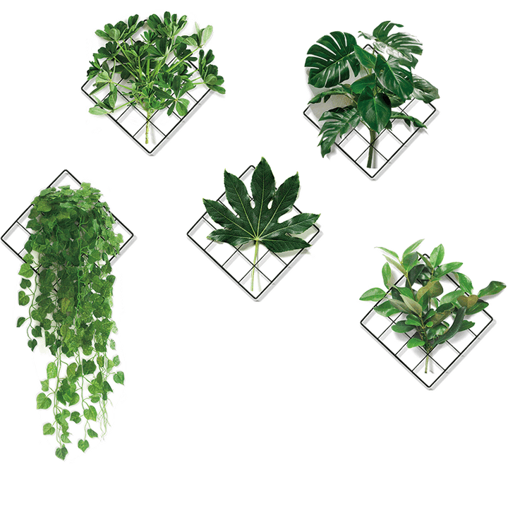 3D Nature Vind Grønn Plante Veggklistremerke | Luvikno