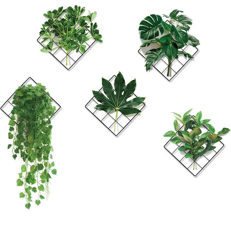 3D Natur Vind Grønn Plante Veggklistremerke | Luvikno