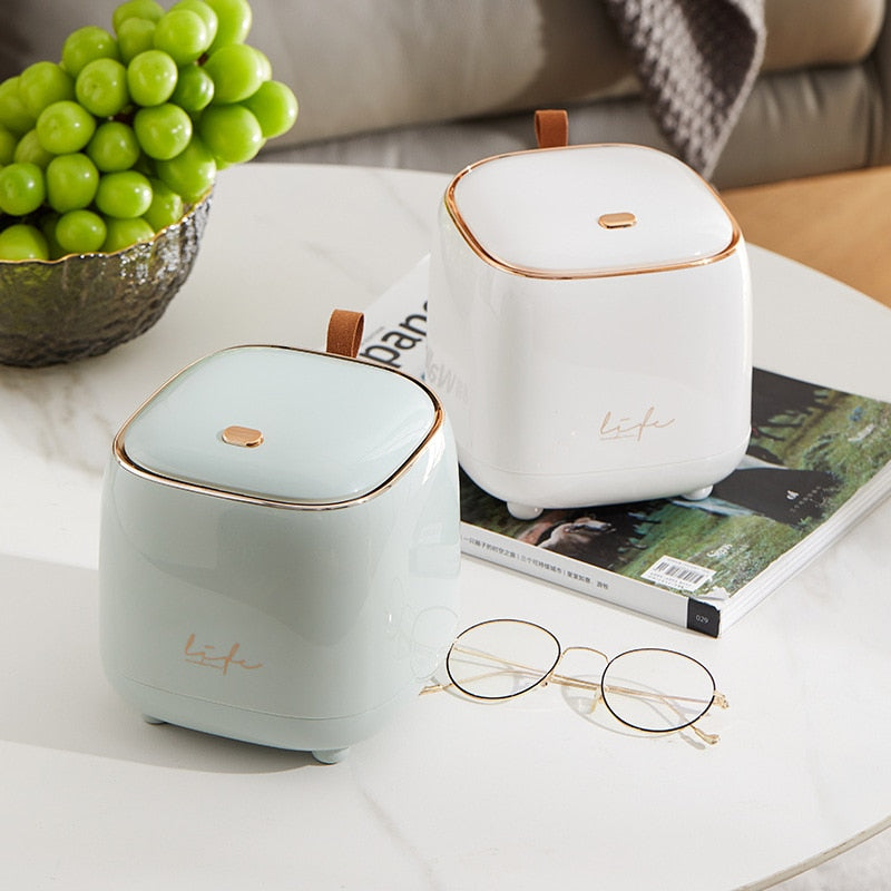 LuxeBin - Elegant Bord Søppelkurv for Ditt Rom Luvikno