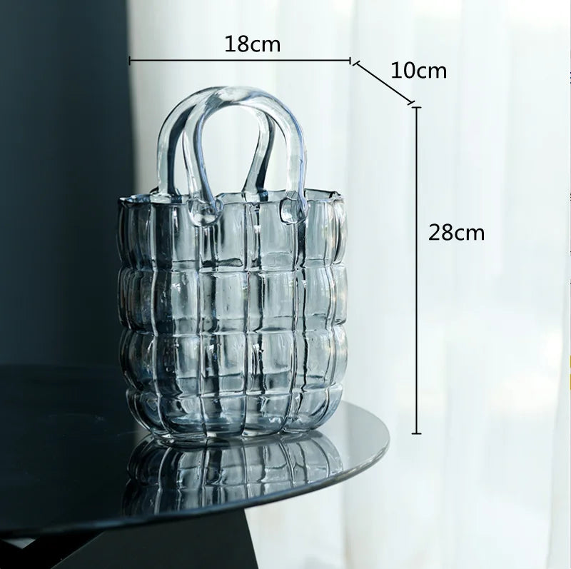 Glass Bag Vase | Luvikno