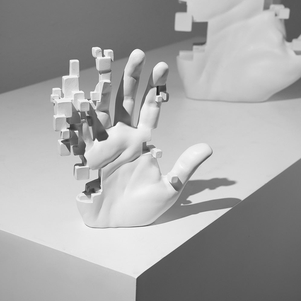 Moderne Kunstneriske Berøringer Hånd Statue Dekor | Luvikno