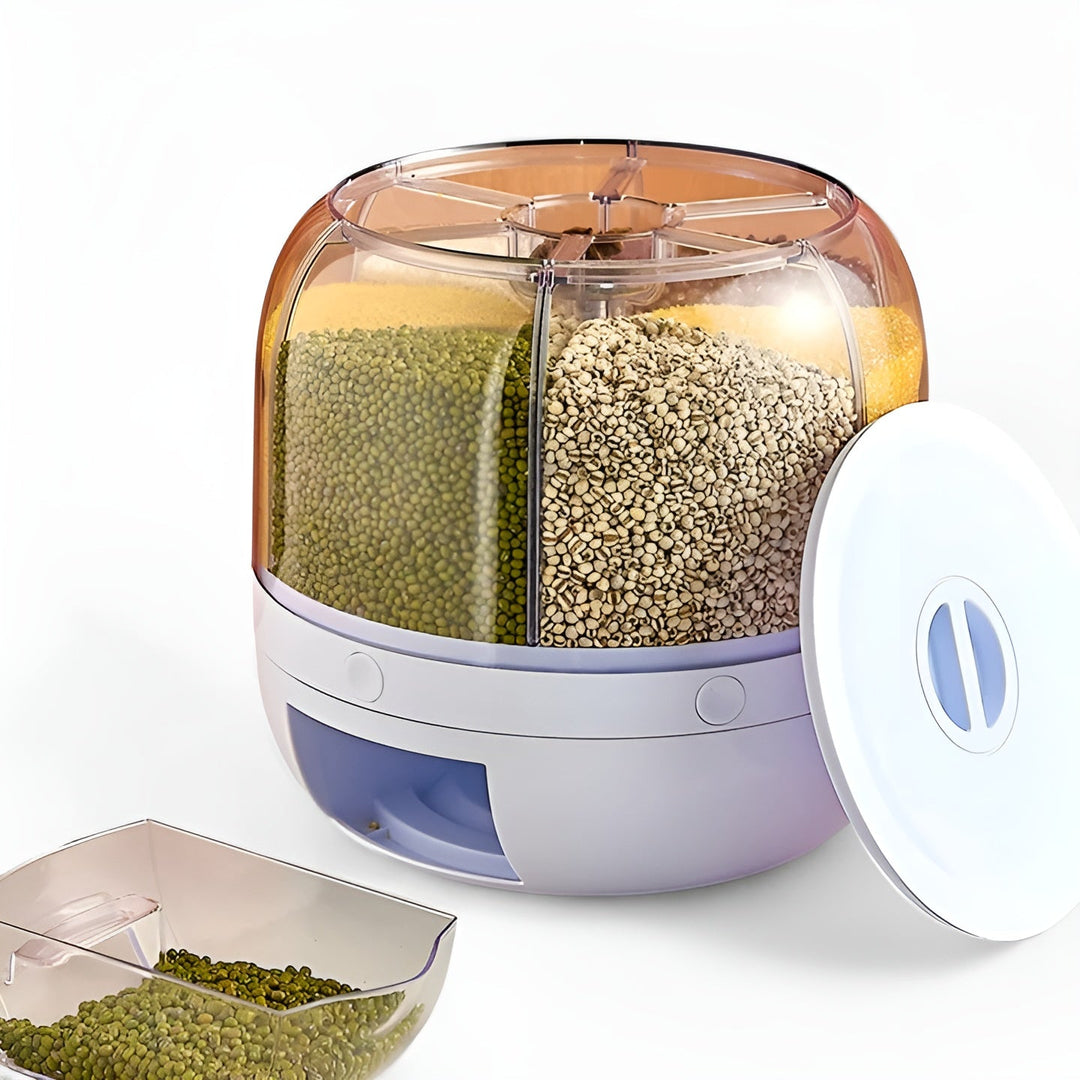 Grain Dispenser – Hygienisk med Insektbeskyttelse | Praktisk for Kjøkken & Oppbevaring | Luvikno
