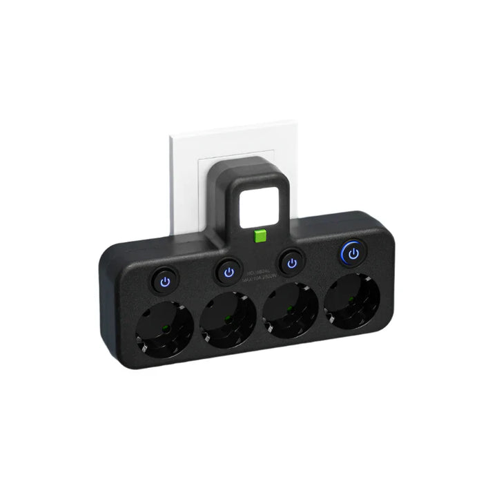 Luvikno | VOLTRIQ ProLine Strømfordeler med Flere Utganger, USB Type-C og Overspenningsbeskyttelse