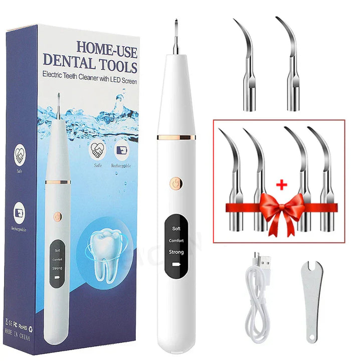 Luvikno | SmilePro Ultrasonic Tannstein Rensesystem – Effektiv Plakkfjerner for Hjemmet