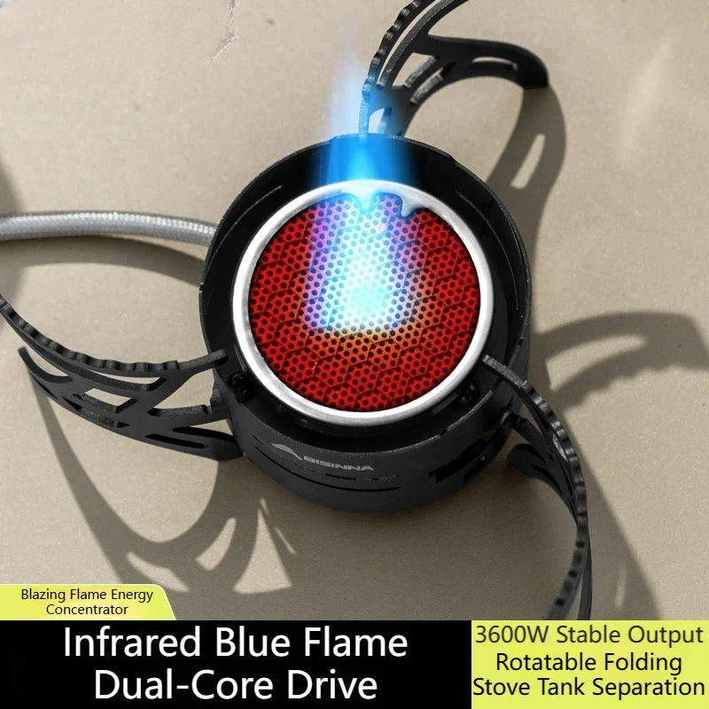 Dual-Core Blue Flame Utendørs Matlagingovn | Luvikno