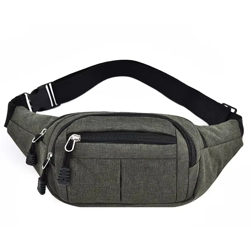 Unisex Vanntett Lærveske for Midje og Crossbody for Friluftsliv Luvikno