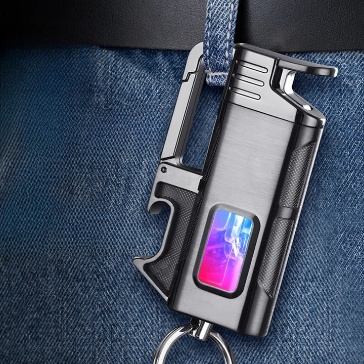 Moderne Vindresistente Metall Flaskeåpner Nøkkelring Lighter | Luvikno