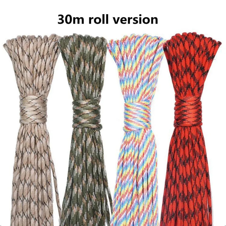 Luvikno | Paracord Tau 20 Metrer – Nødvendig Overlevelses Tau for Nødhjelpsutstyr