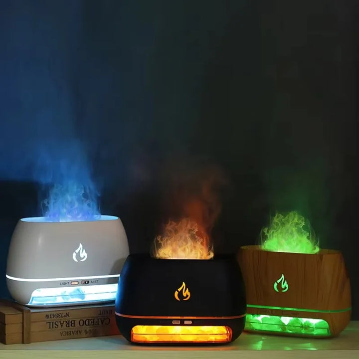 SaltSerenity - Saltlampe Diffuser med Ambient Belysning Luvikno