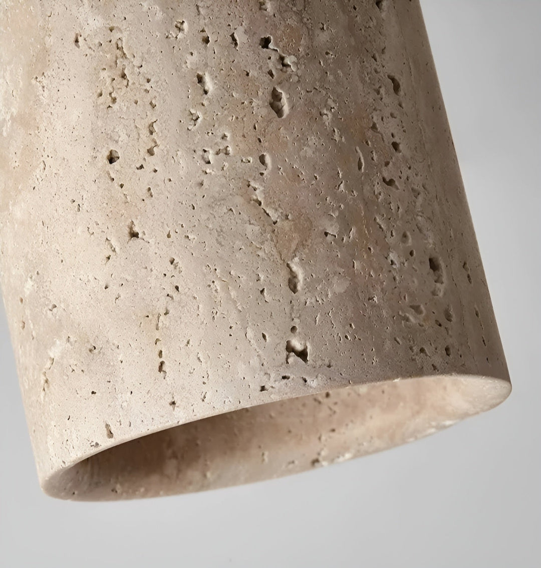 Luvikno | ZenElegance Wabi Sabi Luksus Takbelysning - Naturlig Travertin LED
