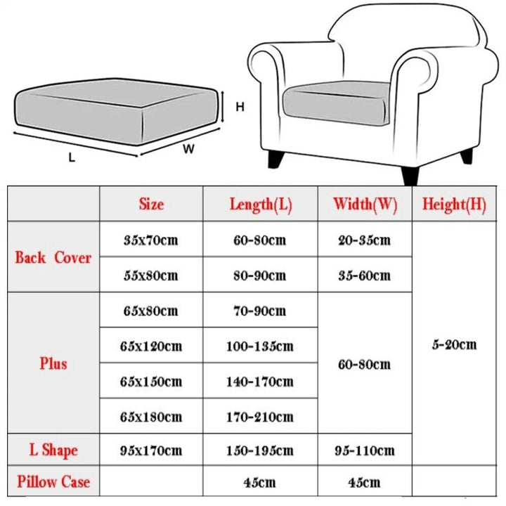 Elastisk Stretch Behagelig Sofa Putetrekk | Luvikno