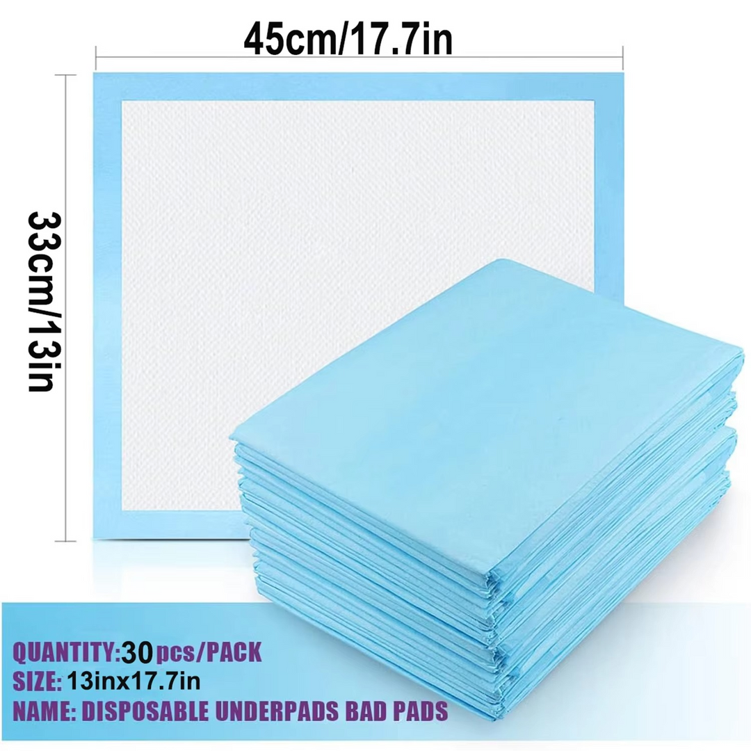 30-Pack Super absorberende engangs urinputer for kjæledyr og eldreomsorg, 13 x 18 tommer Luvikno