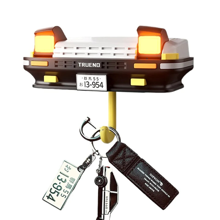 Luvikno | KeyBeam nøkkelholder bil design | Veggkroker i frontlys design | Gaveidé for bilentusiaster & menn