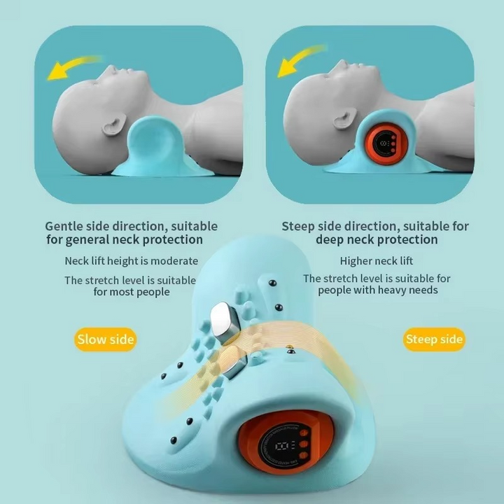 Luvikno | Elektrisk Cervikal Massager – Smart Nakke Smerte Lindring med Varme & Puls Terapi