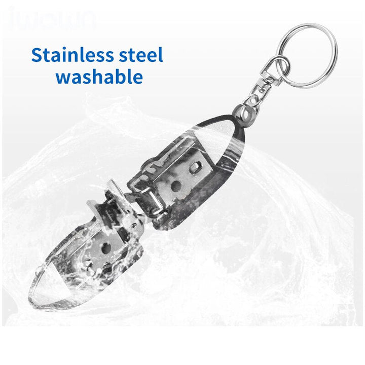 Stainless Steel Nail Clipper Keychain | Luvikno